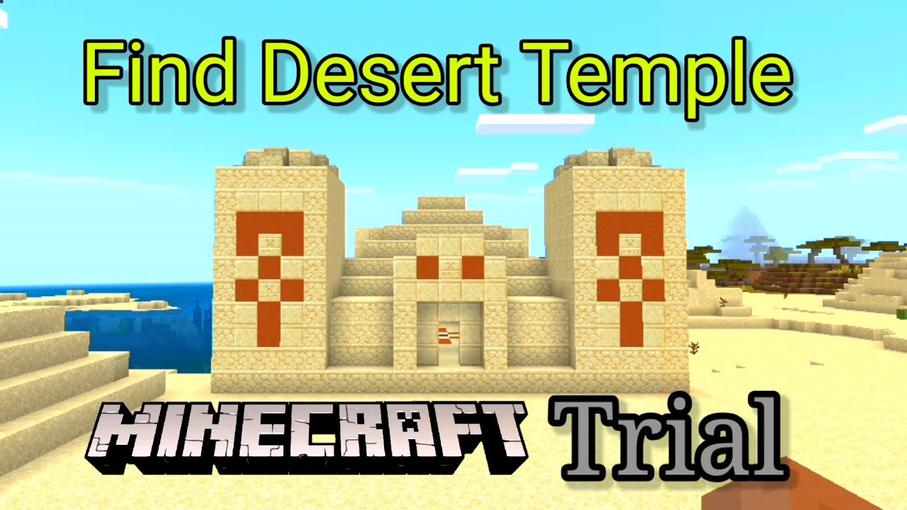 Find Desert Temple in Minecraft Trial YouTube
