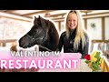 Mit valentino ins restaurant