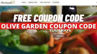 Olive Garden Coupon 2022 | Olive Garden Promo Code [NEW]