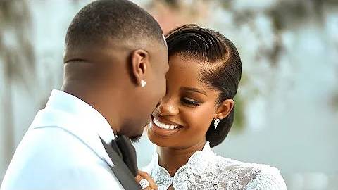 Lovely moment Priscilla Ojo's husband shed tears of joy as she walked down the aisle with her dad