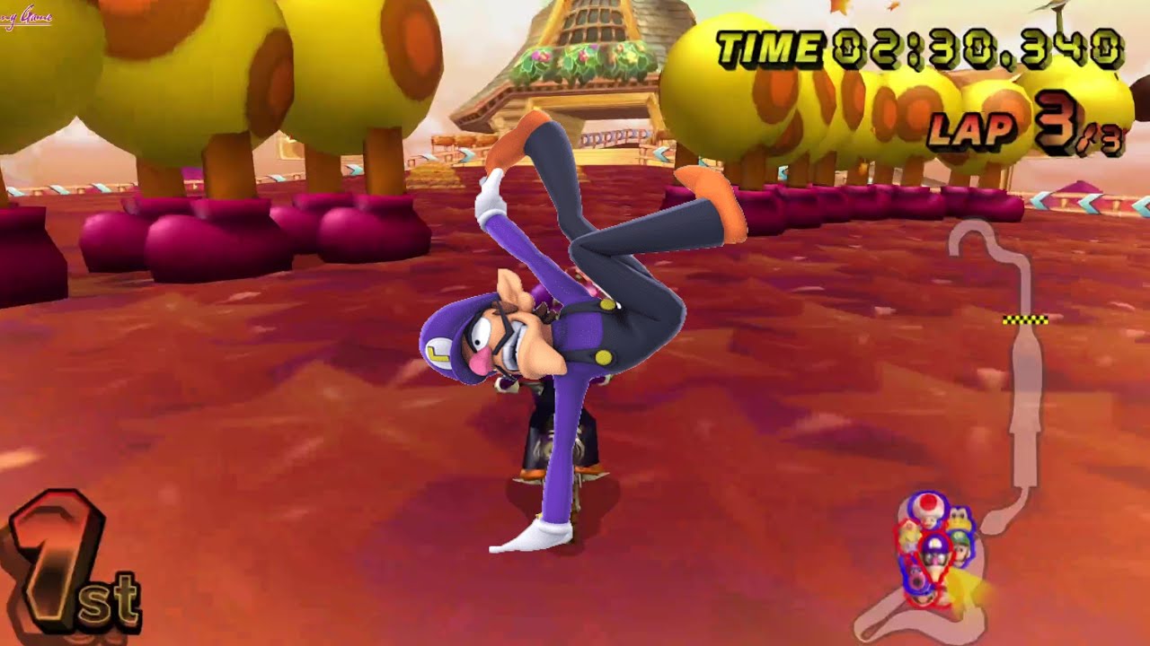 Mario Kart Wii 150cc Cup Team vs Race (Waluigi GamePlay) Waluigi Last departure