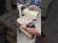 Running the cutting board through the sander for initial flattening #cuttingboard