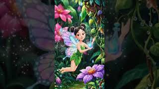🌸 The Tiny Fairy's Secret Flower Magic 🌈 ||#youtubeshorts