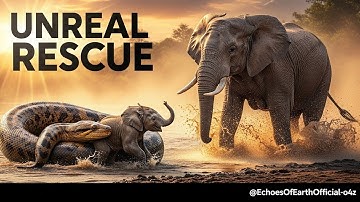An Anaconda Attacked a Baby Elephant — The Herd’s Unreal Rescue Stunned Rangers #Wildlife #Elephants