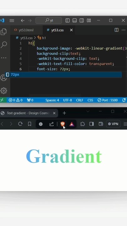 Learn To Create Text Gradient In CSS! #csstutorialforbeginners - YouTube