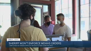 Sheriff won't enforce MDHHS orders