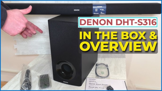 How to Set up Denon DHT- Connect Sound Testing the Soundbar to and - Theater Home YouTube and Bluetooth S416