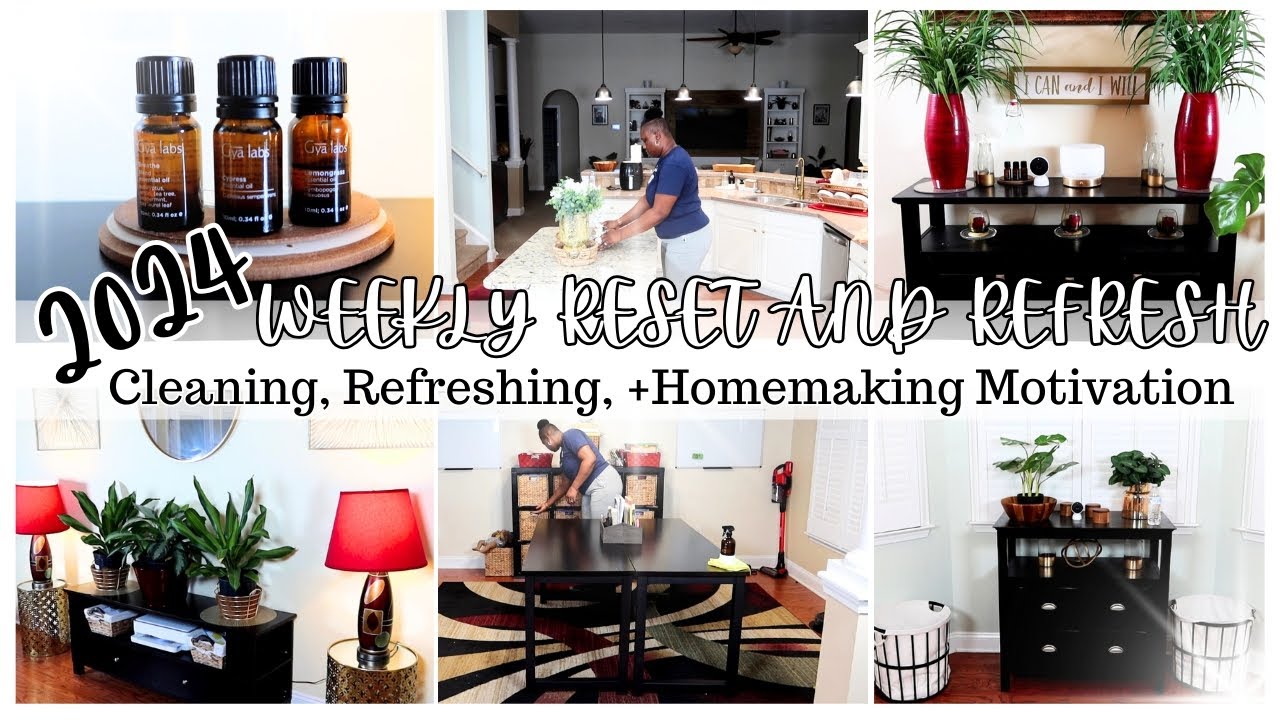 *NEW* 2024 WEEKLY RESET AND REFRESH// CLEANING// REFRESHING// +HOMEMAKING MOTIVATION
