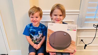 Unboxing the $25 Robot Vacuum from 5 Below! How well does it work?