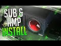 How To Install A Subwoofer & Amp EASY!