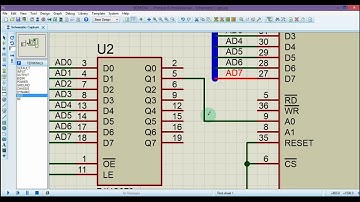 DAC 0808 Interfacing with 8086 µP (Proteus Simulation)