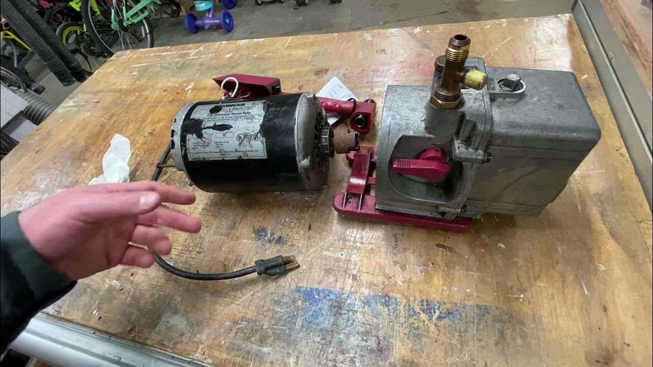 Robinair Vac Pump Rebuild. They don’t make ‘em like they to. Part 1