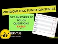 Learn how new WINDOW DAX function answer the tough question easily in Power BI - Part 1