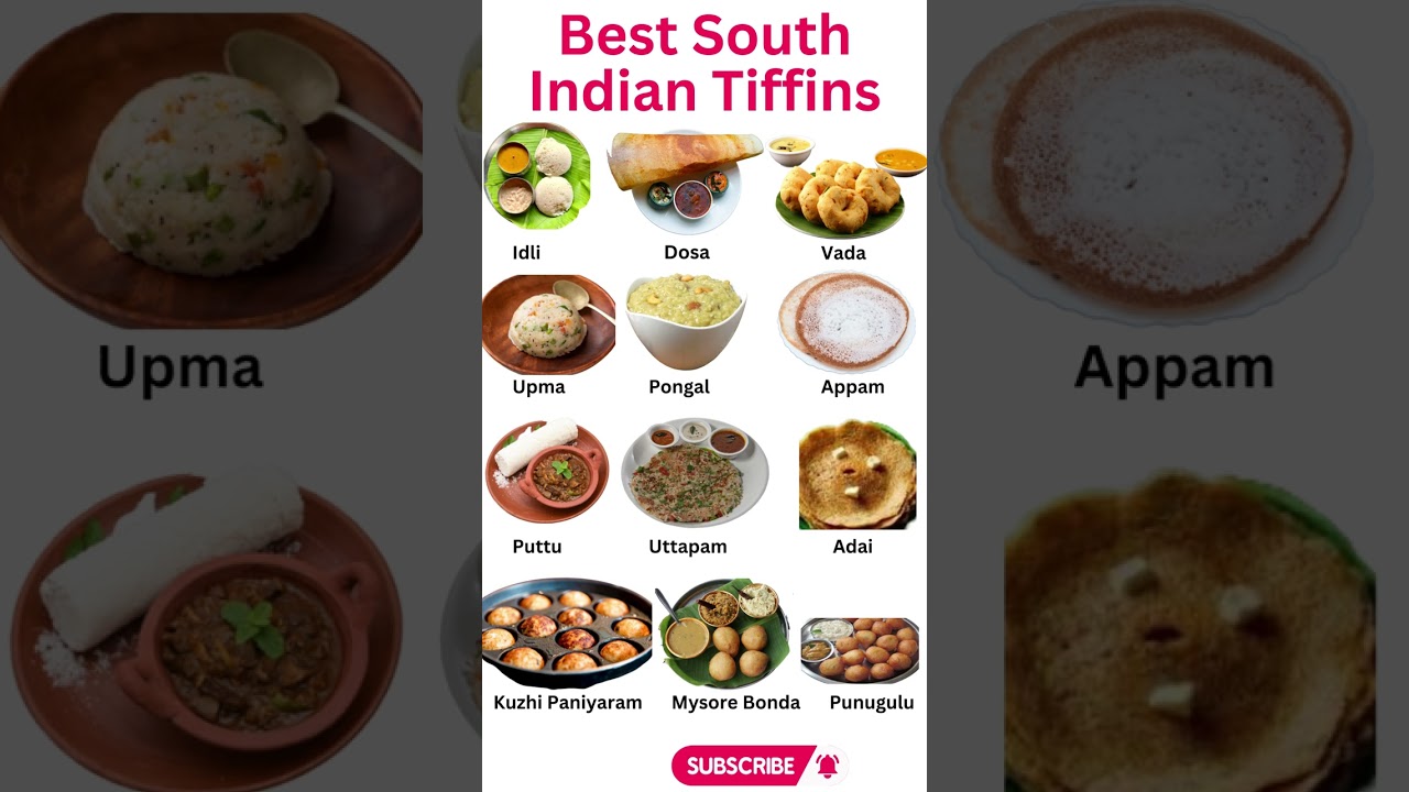 Best South Indian Tiffins #shorts #viral #health #food