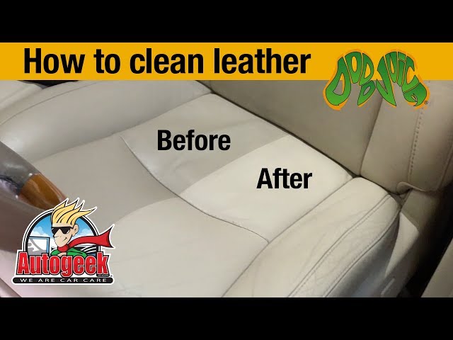 Clean your leather seats with this DIY cleaner! #tipoftheweek #diy  #cleancar…