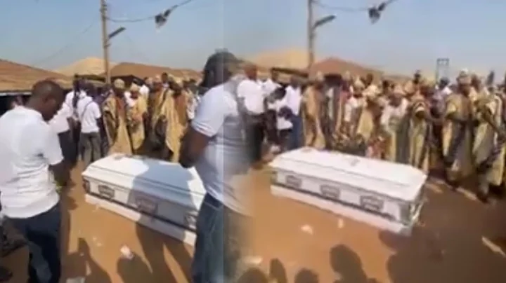 YORUBA ACTOR OLATAYO AMOKADE IJEBU AND HIS SIBLINGS LAVISH MONEY ON MOTHER COFFIN AT HER BURIAL