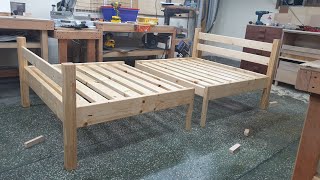 [LeeMaker] Laminated Pine Single size bed From 2x4's by LeeMaker 리메이커 15,440 views 3 years ago 10 minutes, 56 seconds