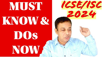 Must Know Warnings for CISCE 2024 Board Exam I ICSE/ISC 2024 Exam Updates @TuitionICSEOnline