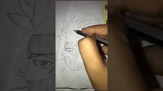 How to draw Kakashi hatable #art #shorts #kakashi