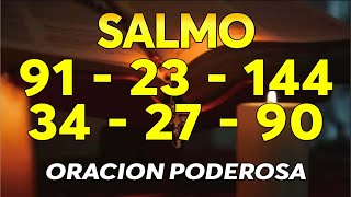 Los más poderosos Salmos 91, 23, 144, 34, 27, 90, 121 con oración poderosa Biblia Hablada