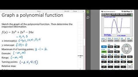 S15 Polynomial Functions (Example 1) - Graphing Calculator