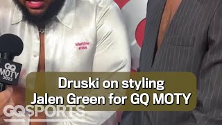 Druski on styling Jalen Green for GQ MOTY