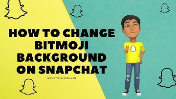 How to change Bitmoji background on snapchat?