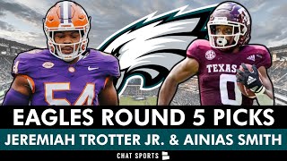 YES! Philadelphia Eagles Select LB Jeremiah Trotter Jr. & WR Ainias Smith In Round 5 of NFL Draft