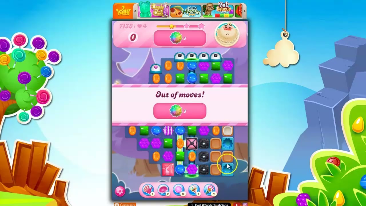 Candy Crush Level 7138 Talkthrough: 25 Moves 0 Boosters - YouTube