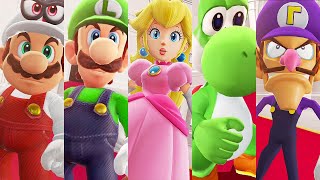 Super Mario Odyssey - All Playable Characteres (HD)