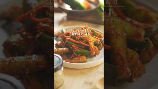 Quick and Easy Cucumber Kimchi Recipe #veganrecipes #food #kimchi #cucumber #easyrecipe