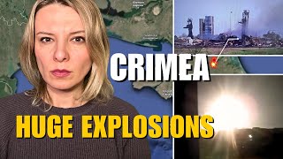 DZHANKOI HUGE EXPLOSIONS: MAIN RUSSIAN AIRFIELD DESTROYED Vlog 659: War in Ukraine
