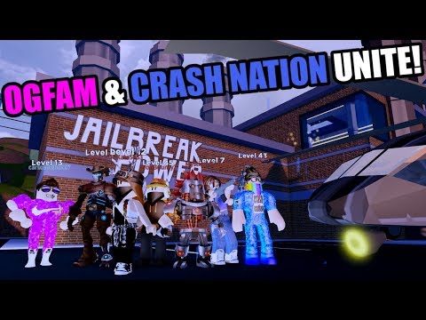 Ogfam Crash Nation Unite Roblox Jailbreak Youtube - dream team ninja squad my perspective roblox jailbreak