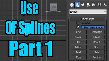 3dsmax Spline Basic Tutorial Part -1