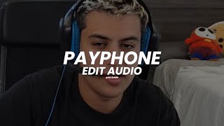 Payphone - Maroon 5 Ft. Wiz Khalifa (Stable Ronaldo) [Edit Audio]