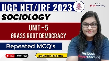 UGC NET 2023 Sociology | Unit 5 | Tribe, Nation and State | Repeated MCQ | Shalini Ma