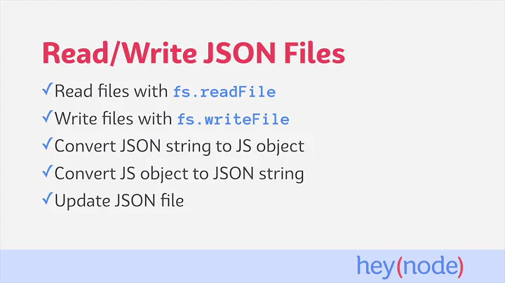 Read/Write JSON Files with Node.js