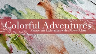 Colorful Adventures: Abstract Art Explorations with a Flower Palette