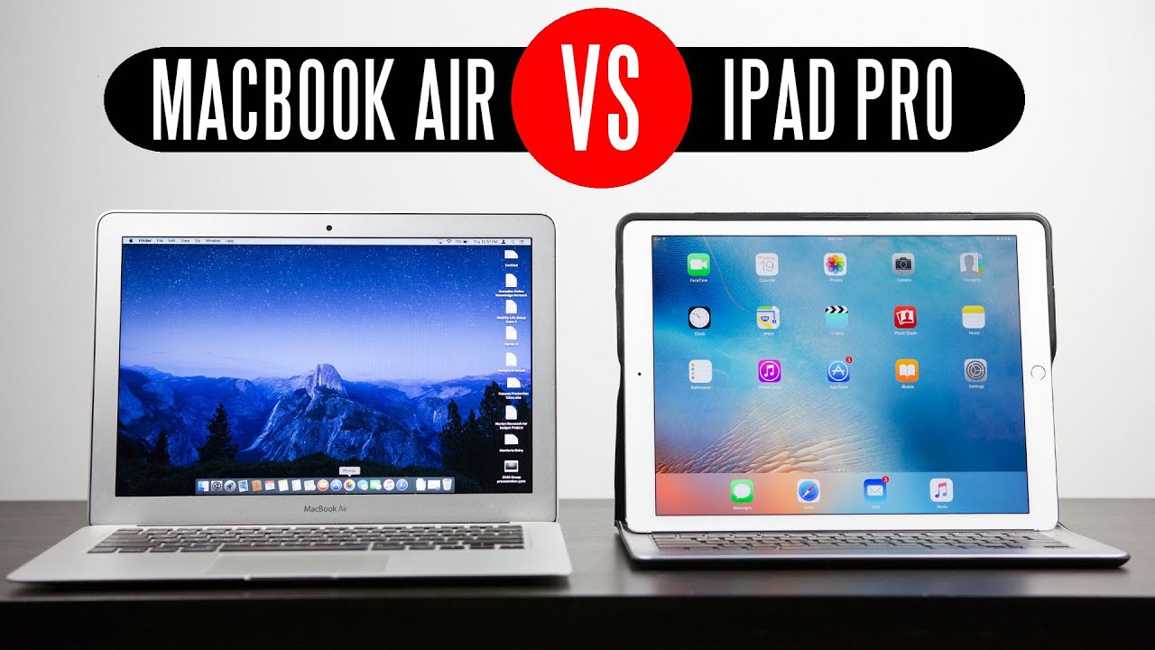 Apple iPad Pro vs 2015 13.3" Macbook Air YouTube