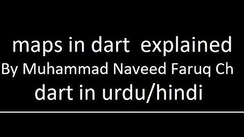 maps in dart and their functions