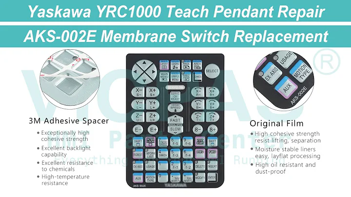 MOTOMAN Yaskawa YRC1000 ipendant AKS-002E Membrane Keypad Repair Replacement