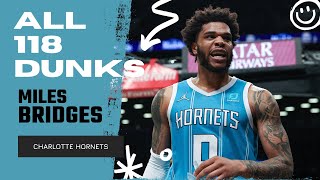 Miles Bridges ALL 118 Dunks From 2021-22 NBA Regular Season | King of NBA