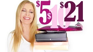 Mega Review: $5 Walmart Beauty vs. $10 Ipsy Glam Bag vs. $21 Boxycharm
❤ OPEN FOR MORE INFO❤ It was fun to chat with my friends while seeing which beauty subscription boxes had the best products and value! Is it the $5 Walmart Beauty Box, the $10 Ipsy Glam Bag or the $21 Boxycharm. Added bonus, we have two months of Ipsy and Boxycharm to look at! :)
******************************************************************
Connect with me on Instagram, Twitter, Snapchat, Periscope:
@YayOrNayNicole
and find me on Facebook at: http://on.fb.me/1KtrX8l
******************************************************************
Hi, Im Nicole, thanks for watching my video! Make sure to check out my other videos where youll find my best skincare and makeup tips, subscription box reviews, cooking videos and more.
******************************************************************
Recent Videos:
Lancome Holiday 2017 Set | Better Than Last Year | Plus GRWM Using The Products 🎅❄️
https://www.youtube.com/edit?o=U&vide...
Le Metier De Beaute Detoxifying Charcoal & Coconut Face Mask + Hydra-Plump Lipstick X Review
https://www.youtube.com/watch?v=7wNiD...
Iluminage Pillowcase Review | Is It Worth Buying?
https://www.youtube.com/watch?v=zib9-
******************************************************************
My discount codes and referral links (I get credit or points if you sign up) in case you are interested (only companies I like BTW):
eBates get a $10 credit after your first purchase: http://bit.ly/2fuRJp4
Hello Fresh meals. For $40 off your 1st box, use code S2L9EV or this link: www.hellofresh.com/raf-helloshare/?c=S2L9EV
$10 off of your first Rachel Zoe Box Of Style: http://fbuy.me/cSZ3D
FabFitFun: Get $10 off of your first box using this link: http://xo.fff.me/cybJy.
Boxycharm: http://bit.ly/1N9tqRN
HauteLook:https://www.hautelook.com/invite/NSanchez184
******************************************************************
#yayornaynicole #over40beauty #Livinat50 Mega Review: $5 Walmart Beauty vs. $10 Ipsy Glam Bag vs. $21 Boxycharm