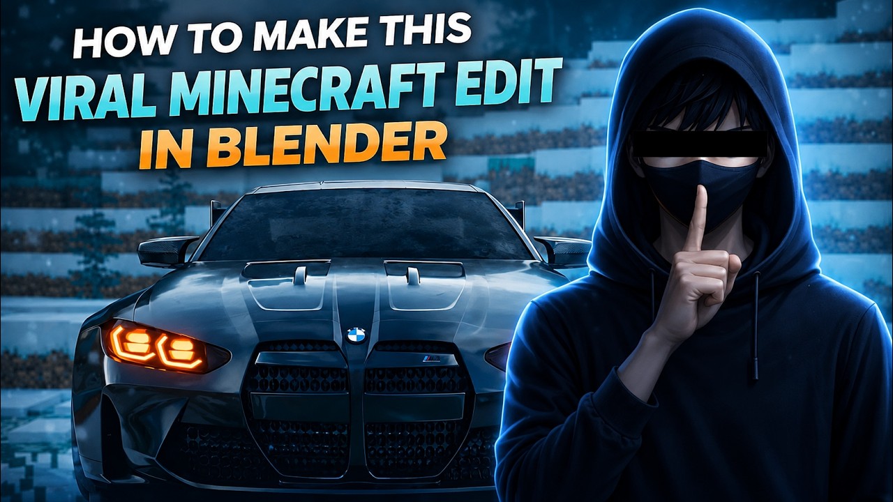 How to Make This VIRAL Minecraft Animation in Blender | Beginner ...