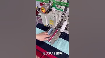 how to use  placket machine make shirt