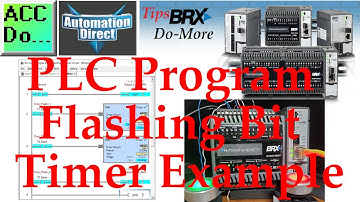 Do-More PLC Program Flashing Bit Timer Example