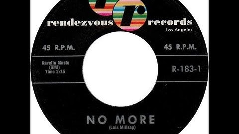 Little Victor And The Vistas - No More 1962