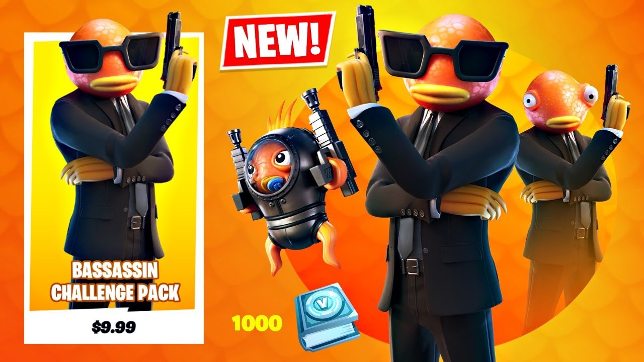 New James Bond Fish Skin Pack Fortnite Battle Royale Youtube
