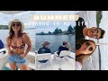 SUMMER VLOG 2 || learning to wake surf & boating with friends in seattle