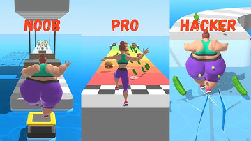 Fat 2 Fit Game.👩‍🦰Noob Vs Pro Vs Hacker in Fat 2 Fit.All Level New Update -iOS /Android.